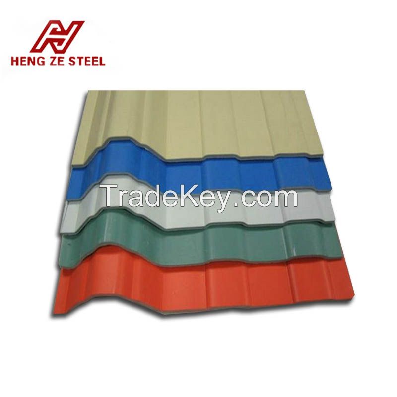 Galvanized Corrugated steel /iron roofing sheets color coated sheet