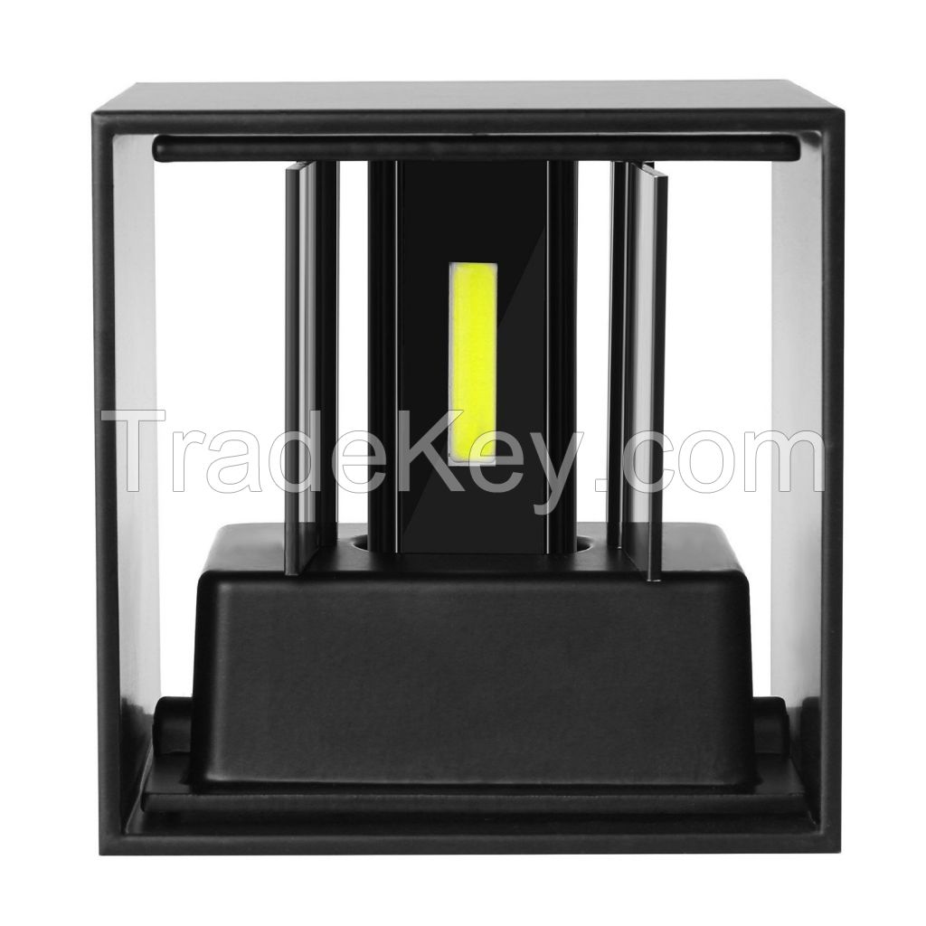 Up down lighting 2*3W aluminum cube outdoor led wall lights