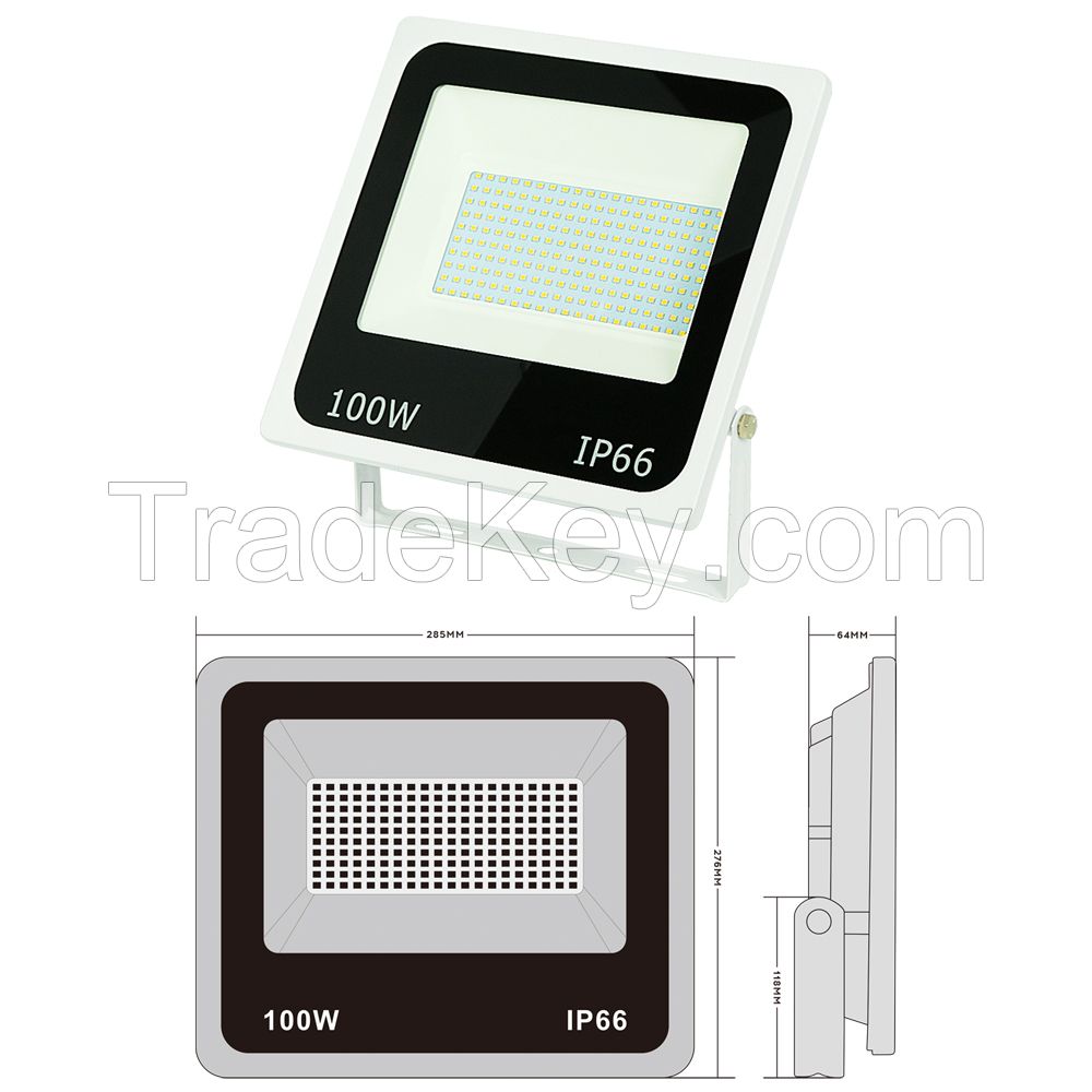 aluminum outdoor white led floodlight 30W/50W/100W