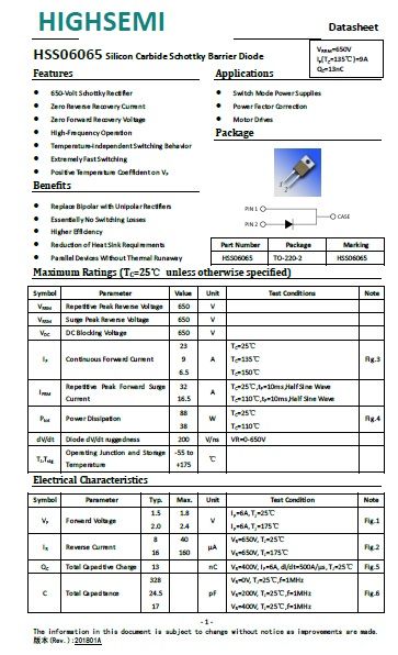 Silicon Carbide Schottky Barrier Diode