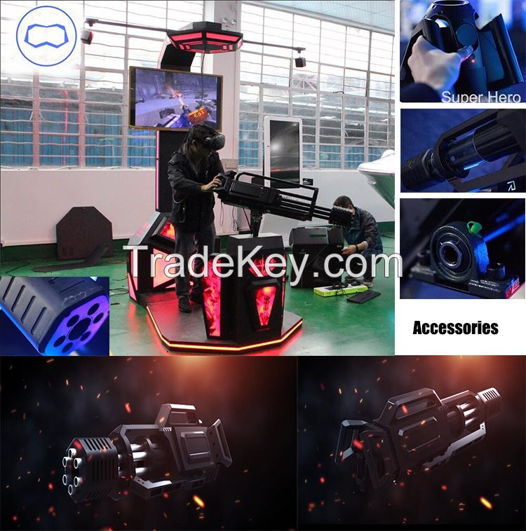 9d vr gatlin gun laser shooting simulator