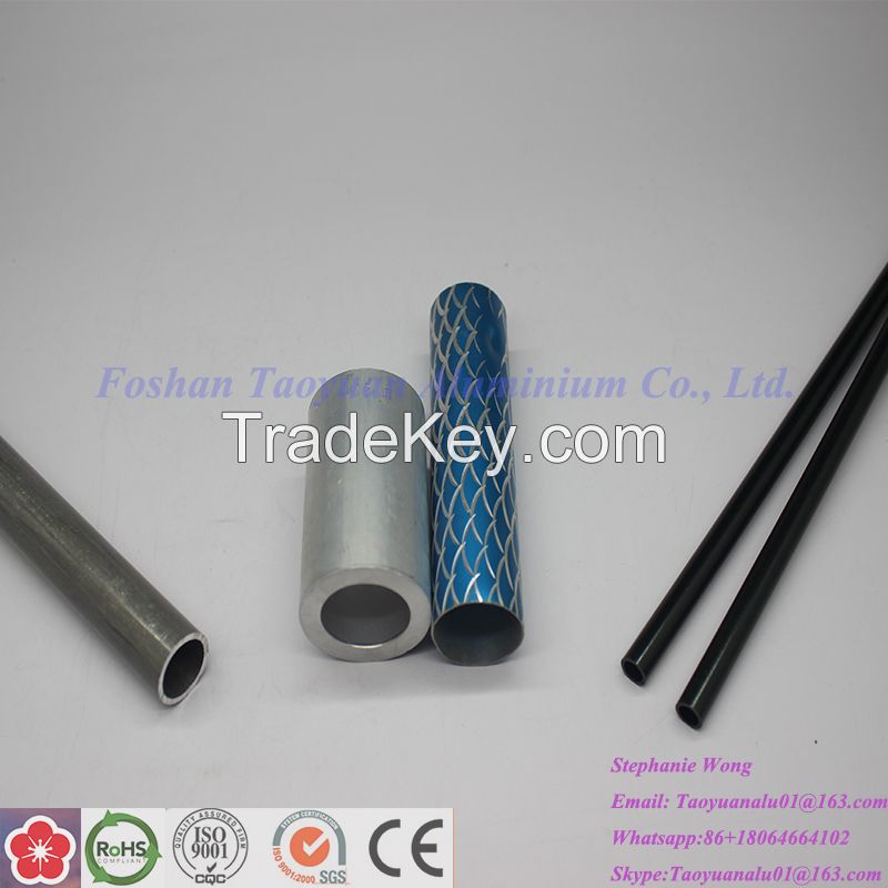 100% inspection aluminum square tube and round pipe profile