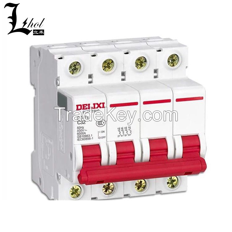 High Quality Delixi 4P Miniature Circuit Breaker DZ47s