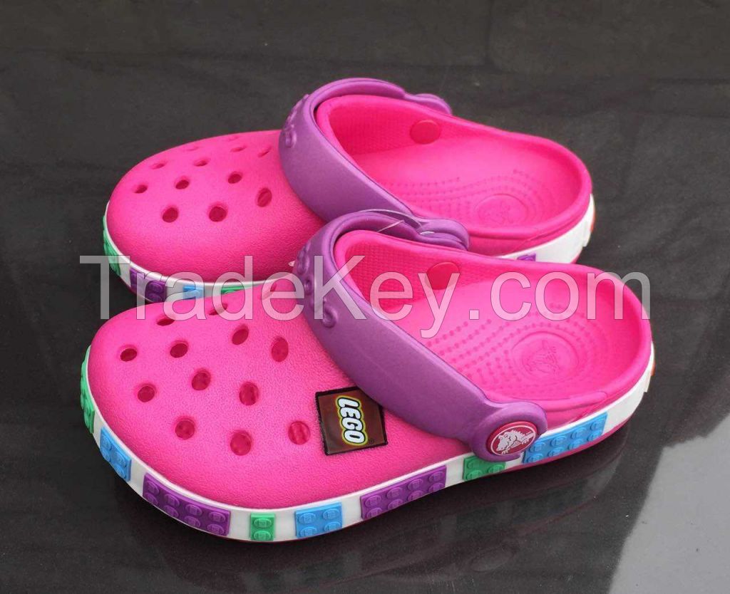 original summer crocs sandals Kids lego clogs boy eva sandals