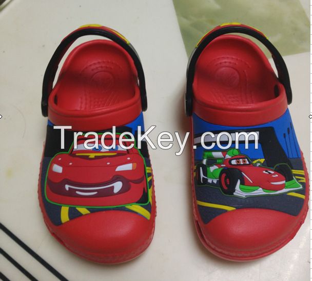 original summer crocs sandals Kids 3D cars clogs boy eva sandals