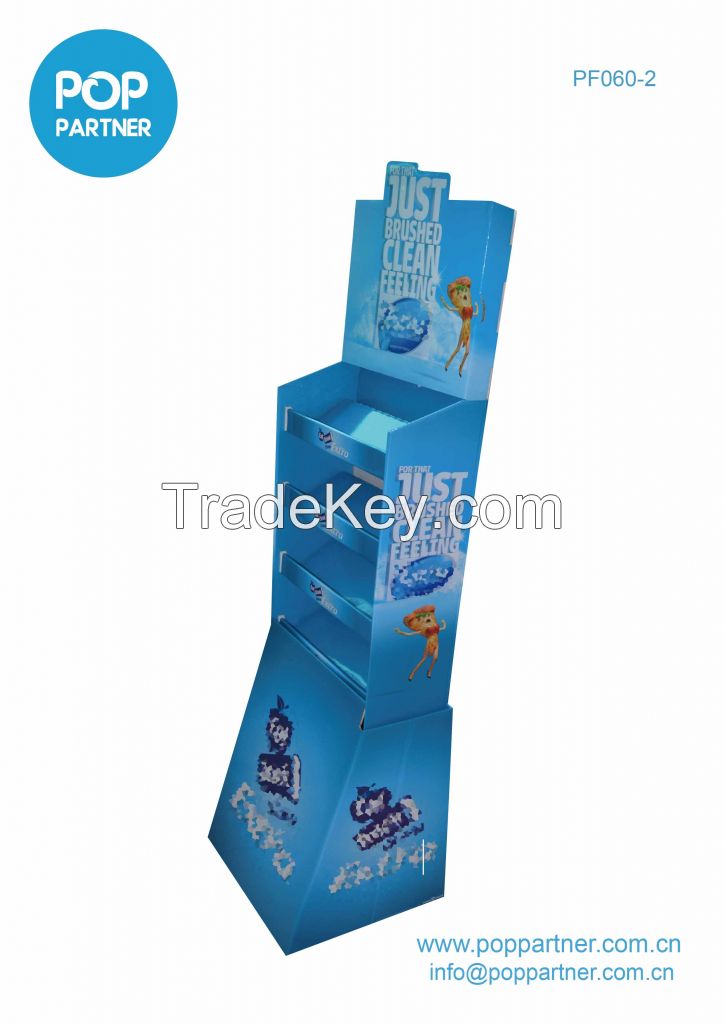 Child toothbrush POP Floor Display Cardboard