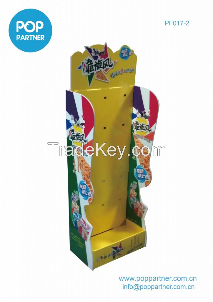 Plastic hook cardboard Floor Standing Display