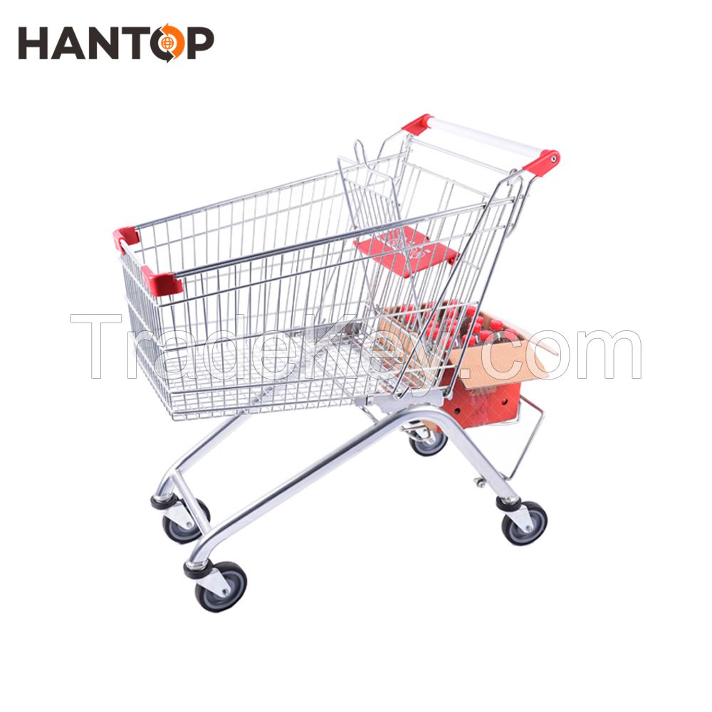 Trade assurance metal supermarket shopping trolley HAN-E125B 221