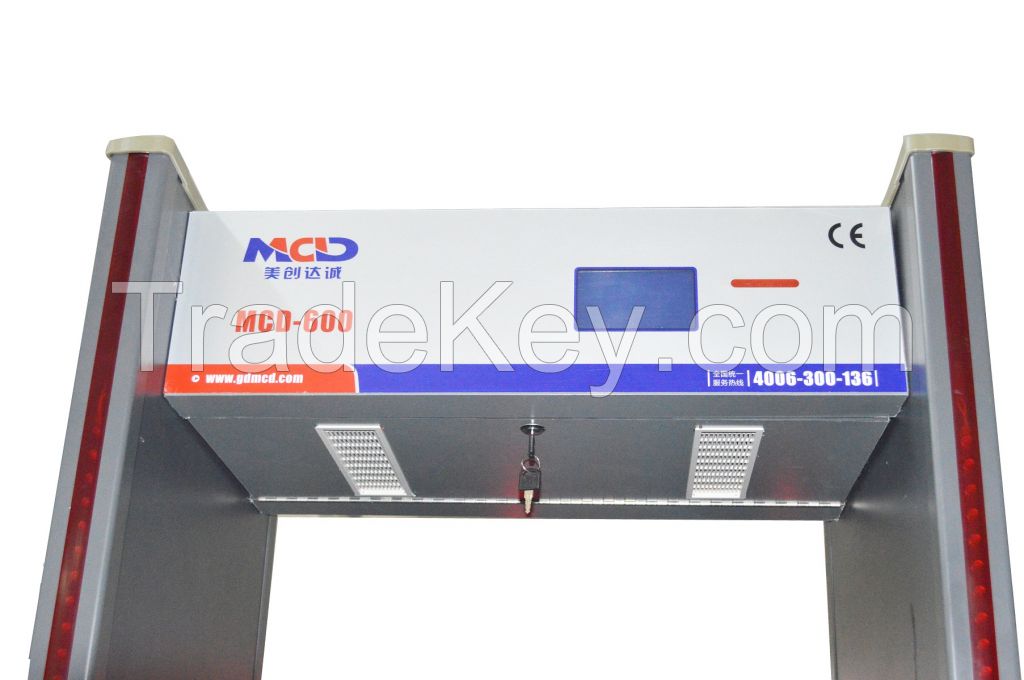 Intelligent High Accuracy Metal Detector Door/ Chinese Walkthrough Security Gate MCD-600