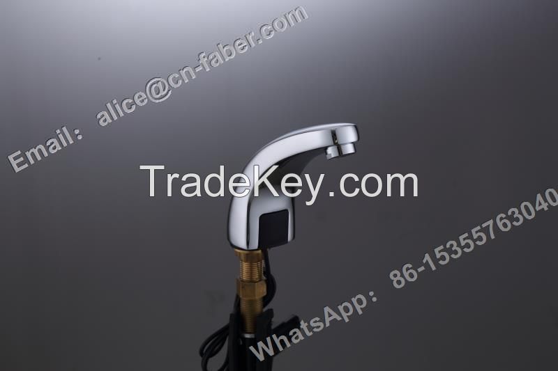 bathroom fauce brass basin hot and cold sensor tap, brass sensor wash basin mixer basin faucet