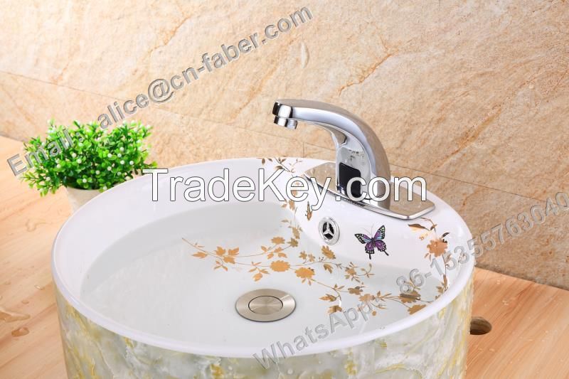 brass basin hot and cold sensor tap, brass sensor faucetï¼�touch sensor brass mixer