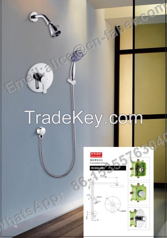 Factory hot selling single function Cocealed shower mixer made in china