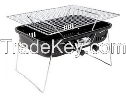 Folding charcoal mini bbq grill