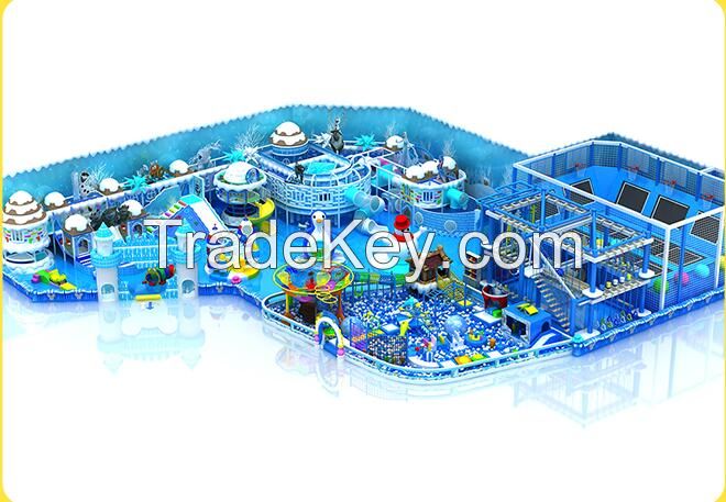 Colorful indoor children play area playground equipment