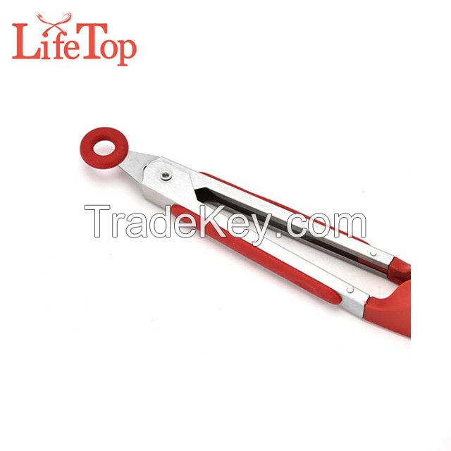 Best selling newfangled BAP free silicone food tong for cooking