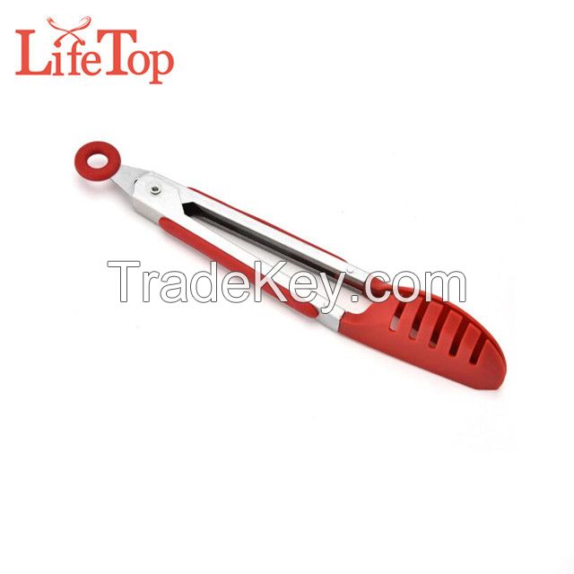 Best selling newfangled BAP free silicone food tong for cooking