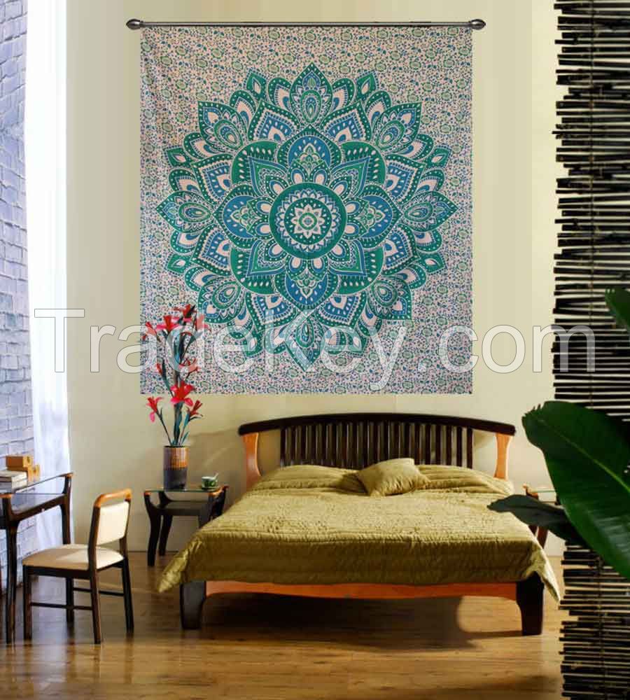 Flower Ombre Hippie Wall Hanging Tapestry 