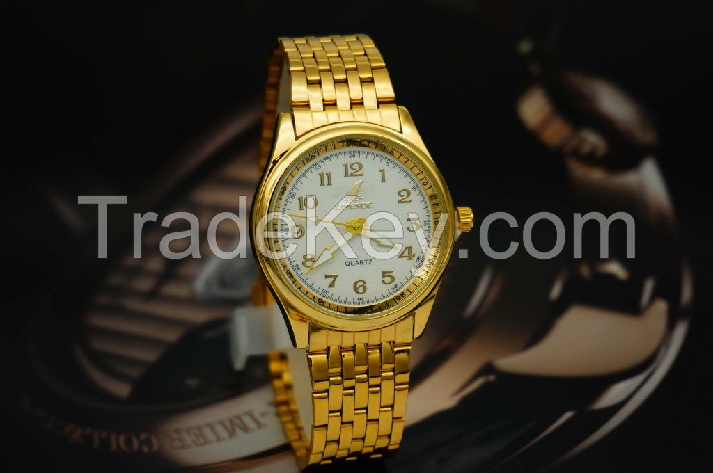 Gold watch, High Quality Brand Design Lowest Price Fashion From China supplier Wristwatch