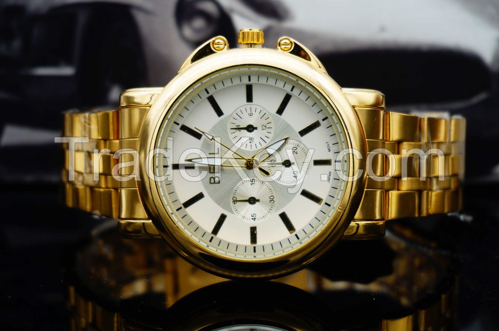 Gold watch, High Quality Brand Design Lowest Price Fashion From China supplier Wristwatch