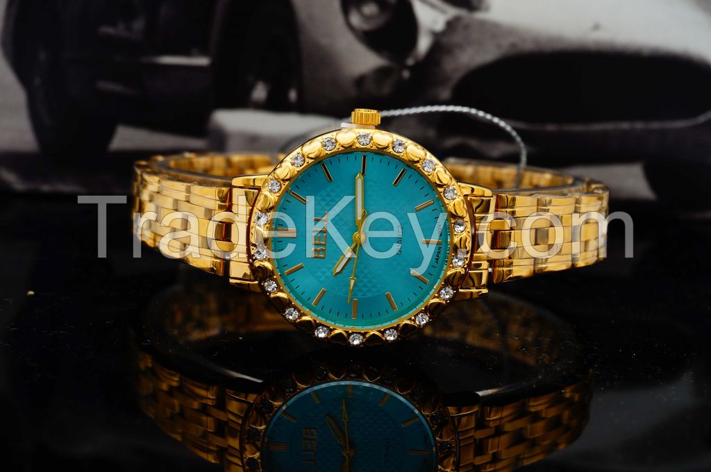 Gold watch, High Quality Brand Design Lowest Price Fashion From China supplier Wristwatch