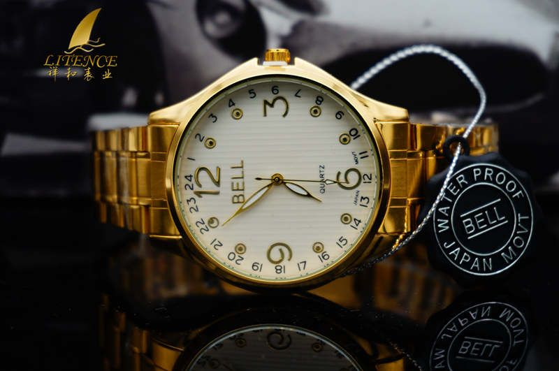 Gold watch, High Quality Brand Design Lowest Price Fashion From China supplier Wristwatch