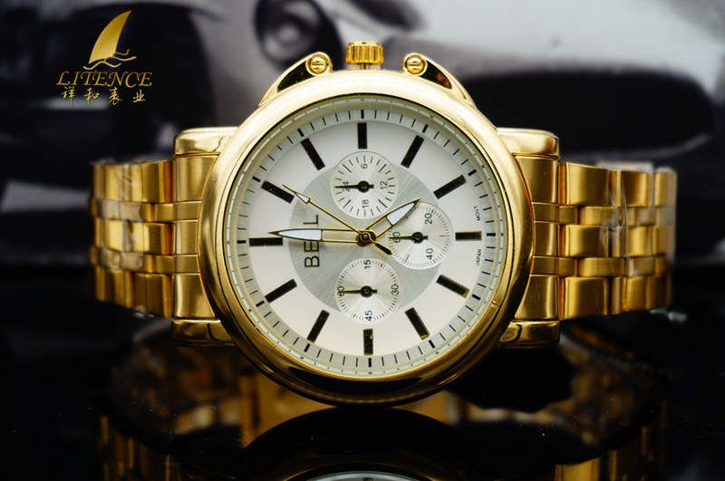 Gold watch, High Quality Brand Design Mens watch Fashion From China supplier Wristwatch