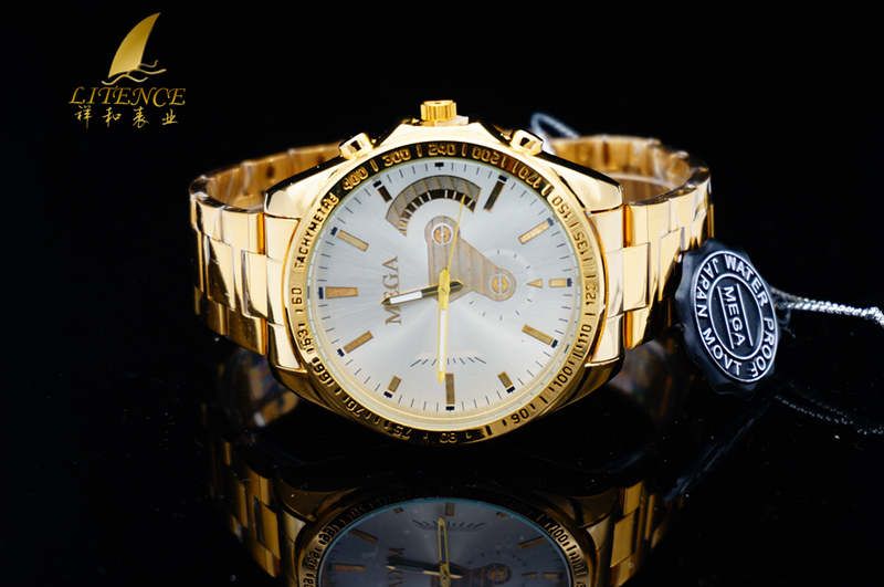 Gold watch, High Quality Brand Design Mens watch Fashion From China supplier Wristwatch