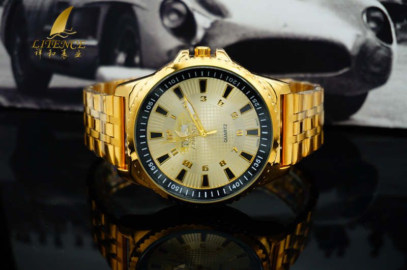 Gold watch, High Quality Brand Design Mens watch Fashion From China supplier Wristwatch