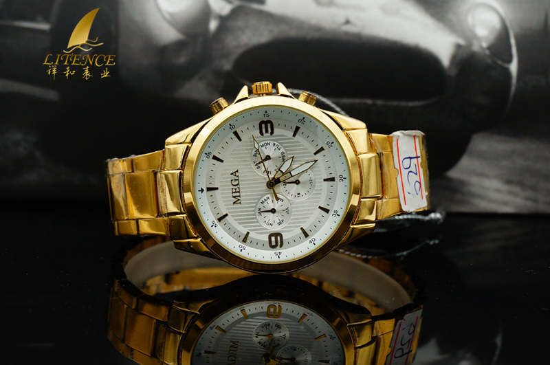 Gold watch, High Quality Brand Design Lowest Price Fashion From China supplier Wristwatch