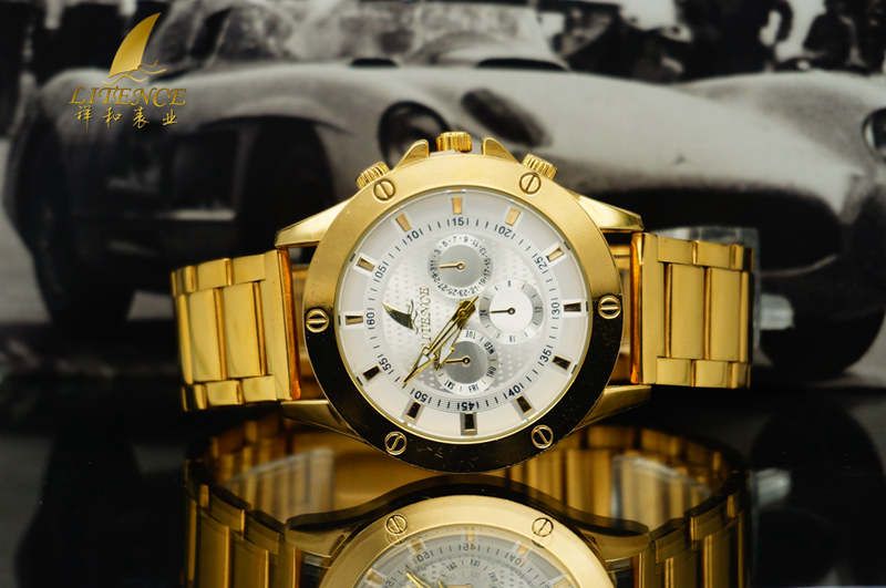 Gold watch, High Quality Brand Design Mens watch Fashion From China supplier Wristwatch