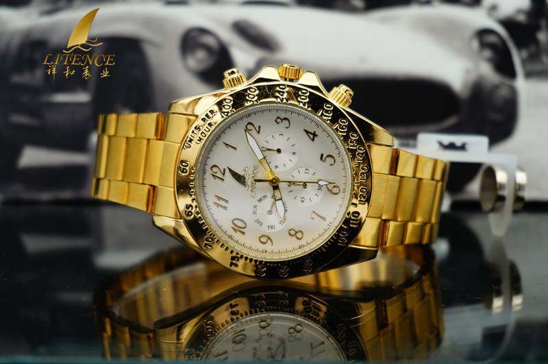 Gold watch, High Quality Brand Design Mens watch Fashion From China supplier Wristwatch