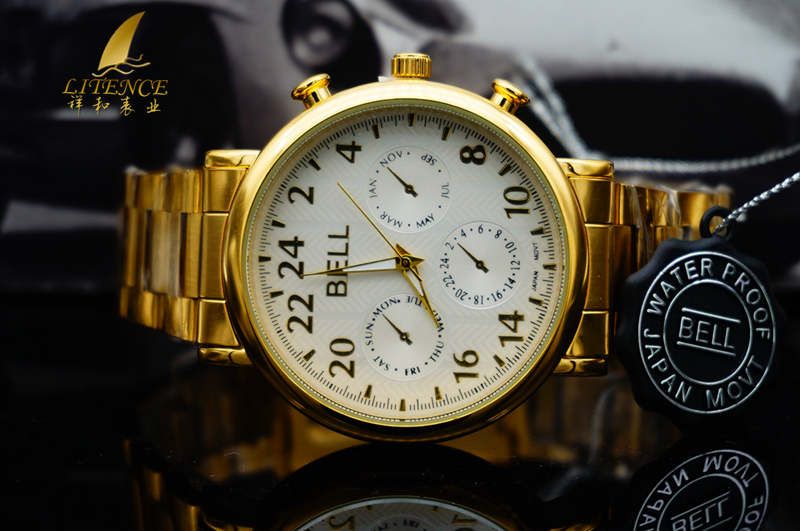 Gold watch, High Quality Brand Design Mens watch Fashion From China supplier Wristwatch