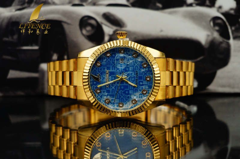 Gold watch, High Quality Brand Design Mens watch Fashion From China supplier Wristwatch