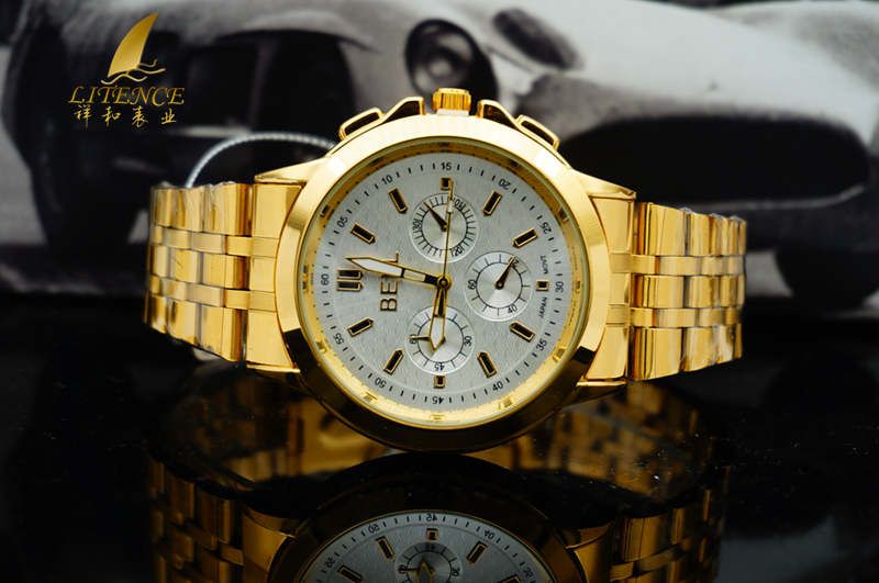 Gold watch, High Quality Brand Design Mens watch Fashion From China supplier Wristwatch