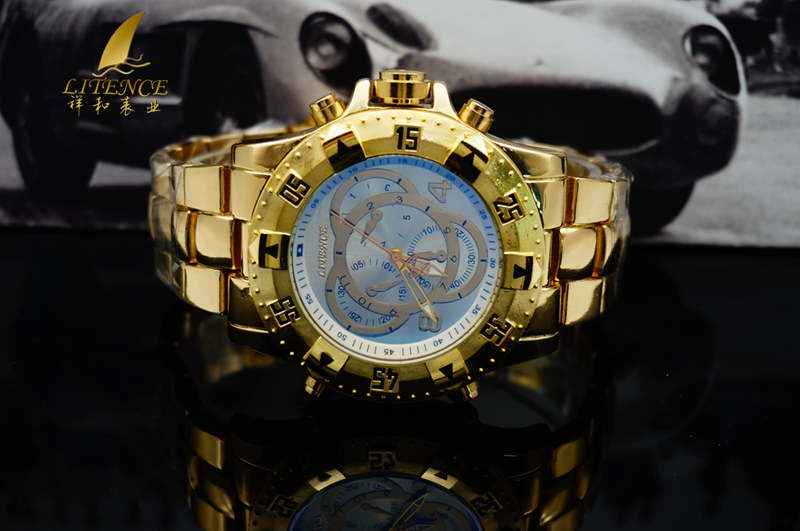 Gold watch, High Quality Brand Design Mens watch Fashion From China supplier Wristwatch