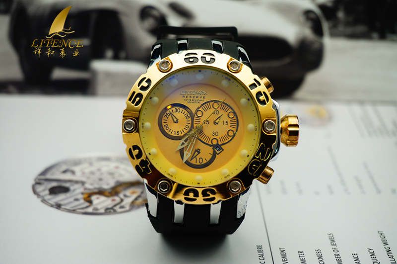 Gold watch, High Quality Brand Design Mens watch Fashion From China supplier Wristwatch