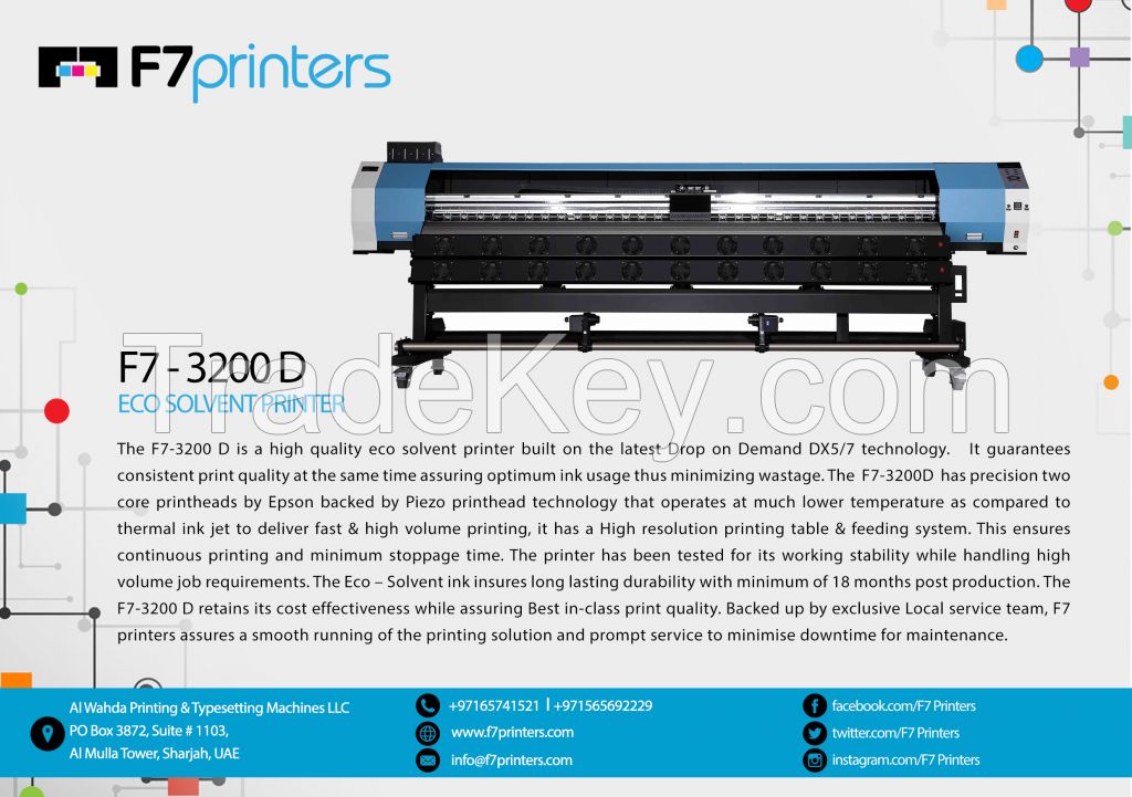 F7 Eco Solvent Printer