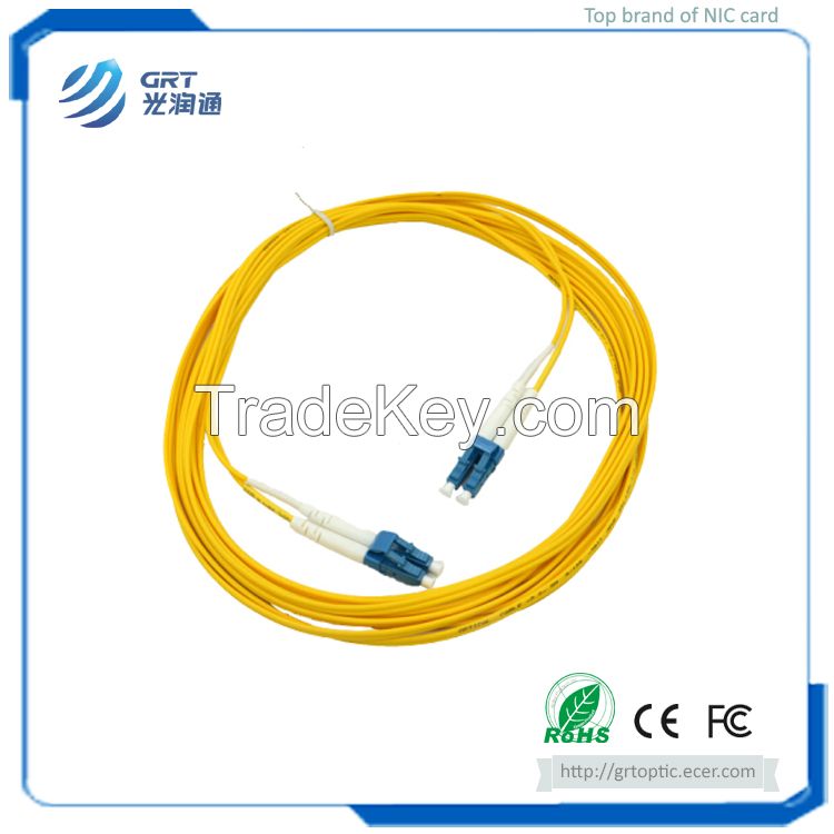 Military level 1000Mb Gigabit Single Mode Fibre Optic Patch Cord 5m LC connector for network cabling