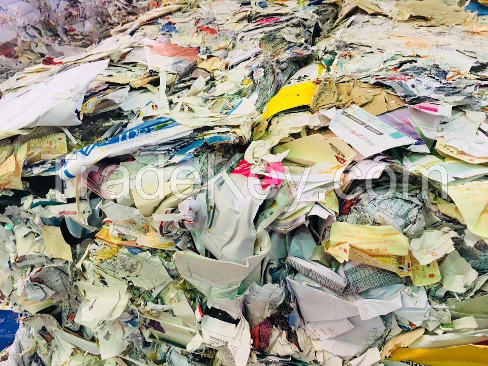 waste paper OCC/BBC/CBS/Magazine/Thermal paper/white paper with no print