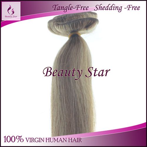 Clip in Hair Extension 6/613#, 100% Virgin Human Hair