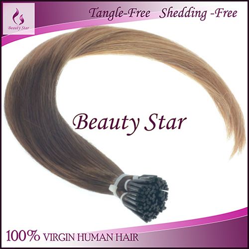 Pre bonded Hair Extension T4/27#, 100% Remy Human Hair