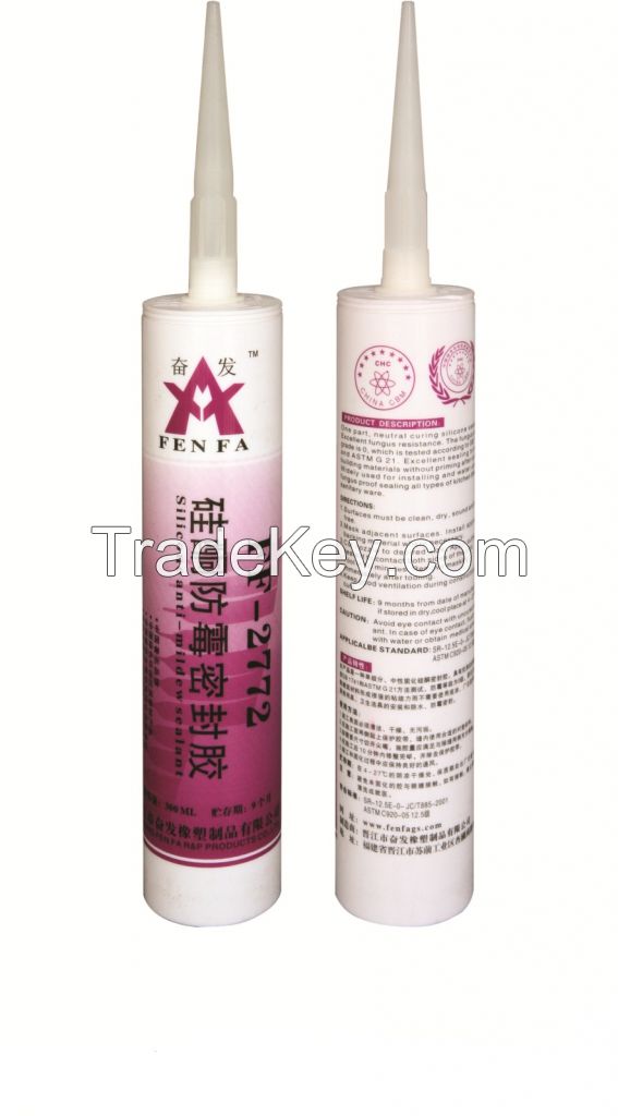 Silicone anti-mildew sealant