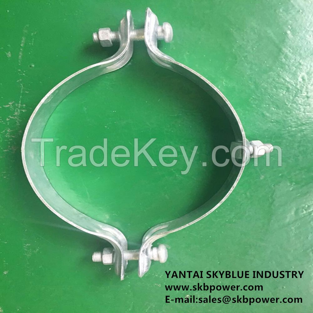 GALVANIZED STEEL CABLE HOLD HOOP BRACKET FOR ELECTRIC POWER FITTINGS