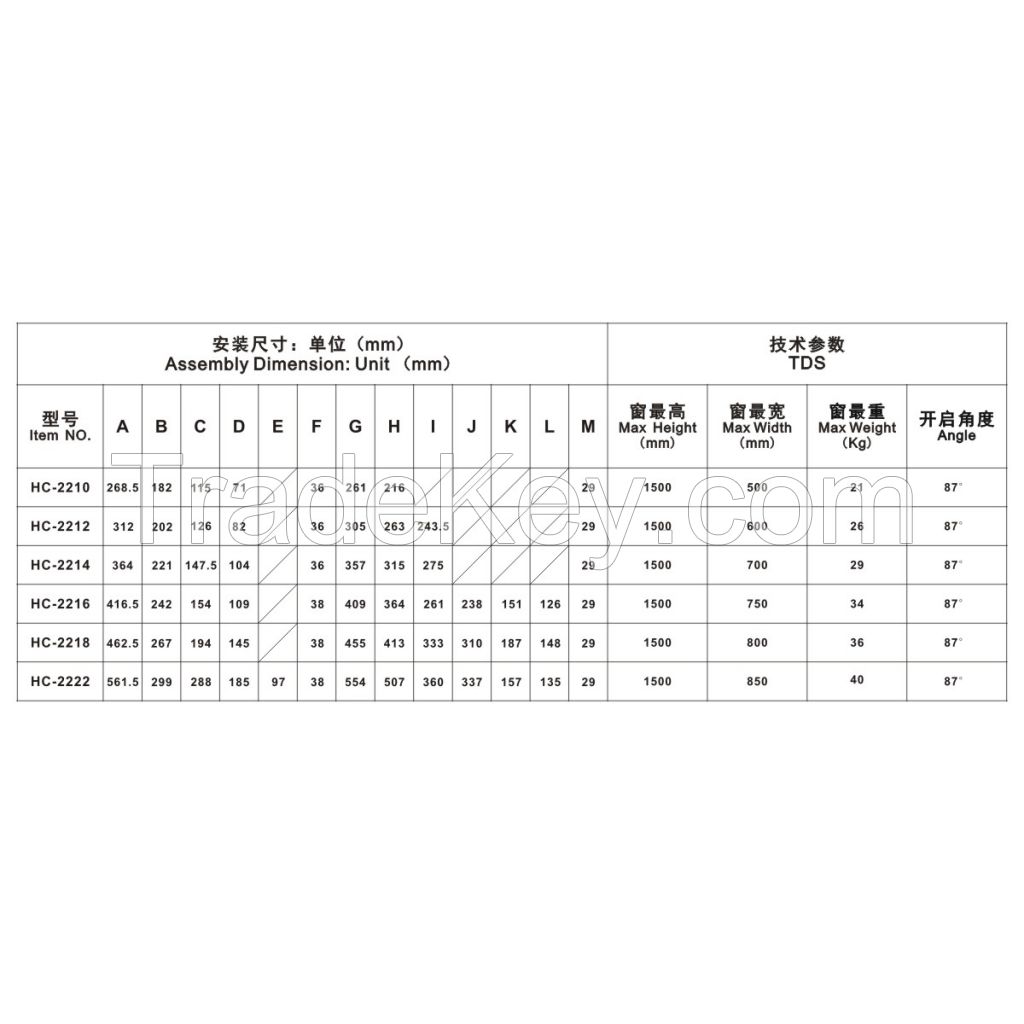 Stainless Steel Square Groove Window Friction Stay