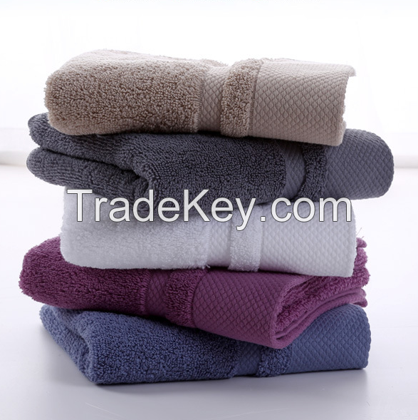 34x74cm plush cotton high absorptent custom logo face towel