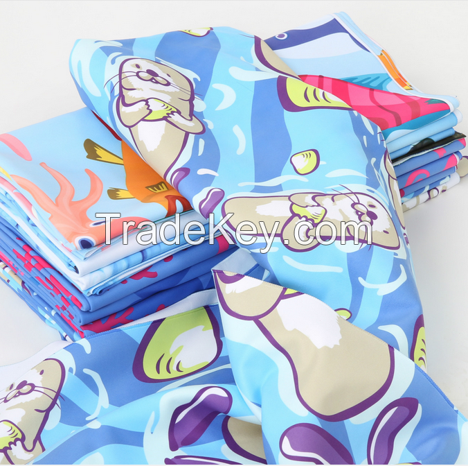 150x75cm microfiber kids bath towel, outdoor sport bath towel