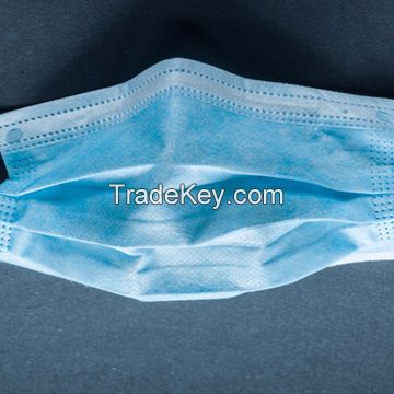 Wholesale Protective Facial Mask Non-woven 3 Ply Disposable Face Mask