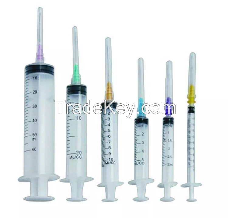 Medical disposable Syringe with Needle for human and  animal use