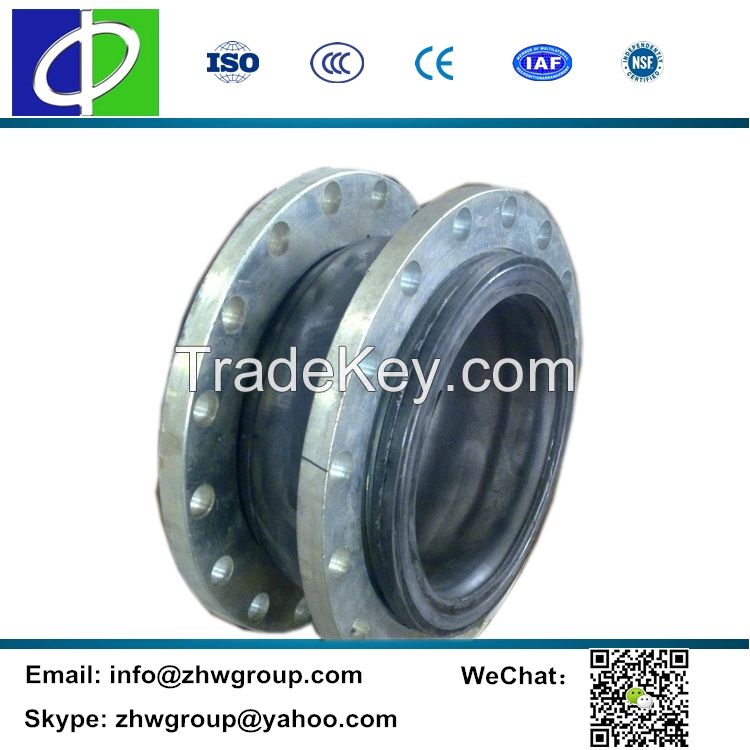 MX601 DN40 single sphere rubber bellow flexible joints coupling