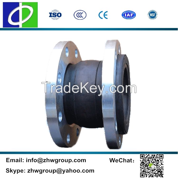 MX601 DN200 flexible rubber joint flanged rubber flexible bellows